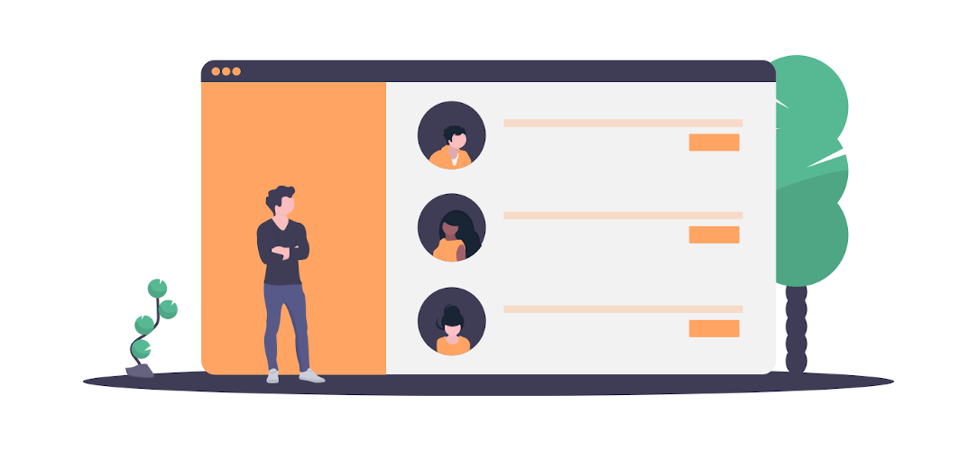 User comparing suppliers in Hampr's online marketplace